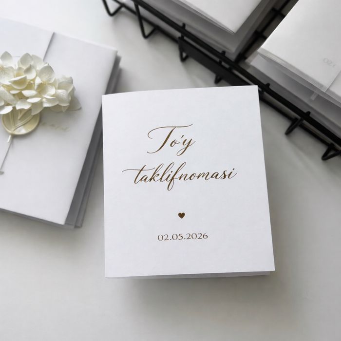 To’y Taklifnomalari | Dizayn + Chop etish | Toshkent