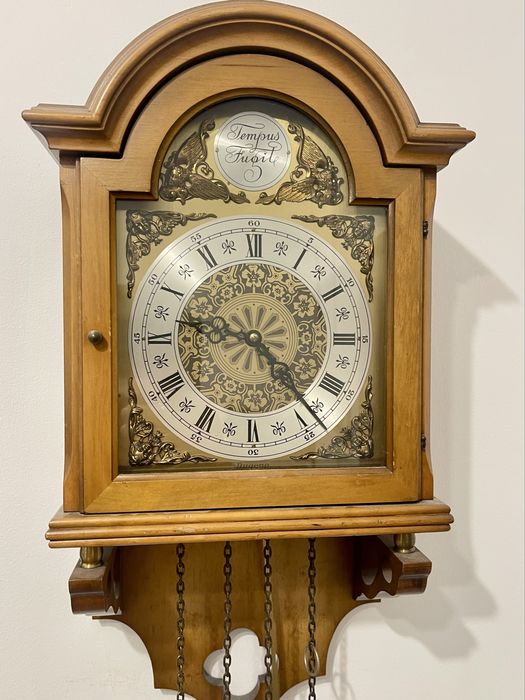 Ceas de perete cu pendul și greutăți - DUGENA Germania