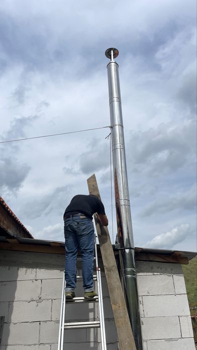 Jgheaburi burlane din tabla horn de inox la casa