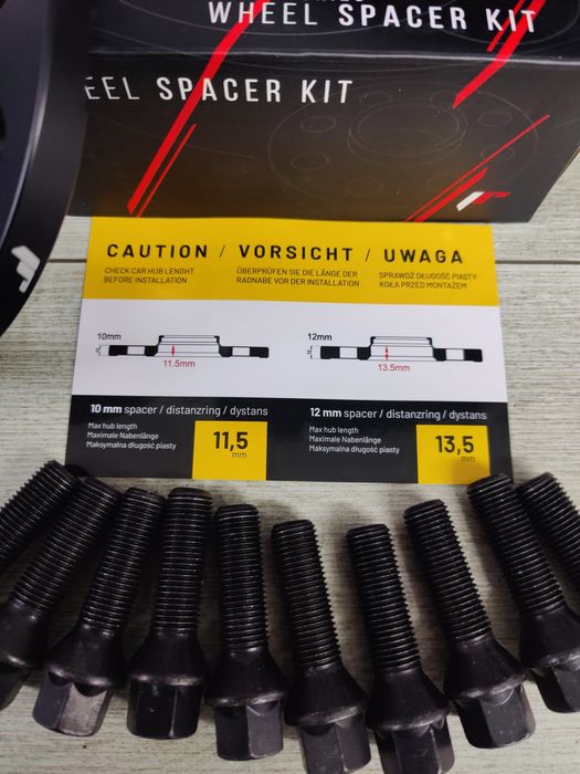 Distantieri 1.2cm/12mm Audi / Mercedes distantiere JR + prezoane lungi