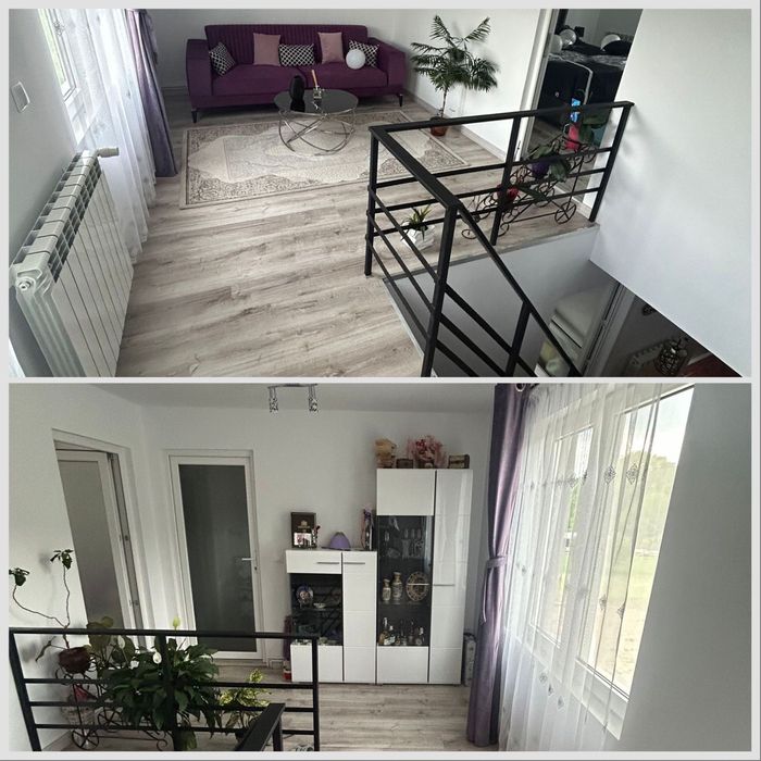 Casă P+E ultra finisată,4 dormitoare, complet mobilată, teren 950 mp