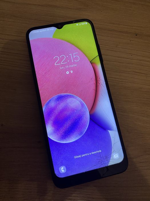 Samsung Galaxy A03s (Ecran spart, perfect funcțional)