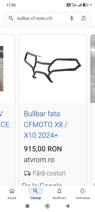 Bullbar fata Cf Moto x10