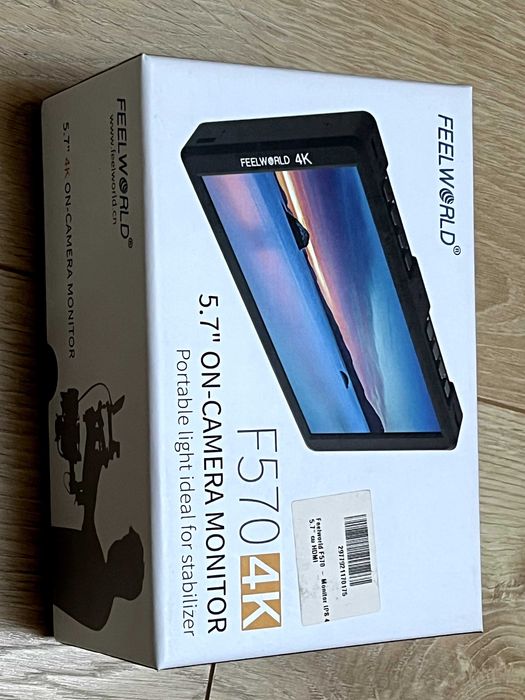 Monitor Feelworld 4k F570 + bonus