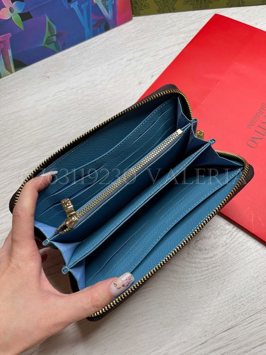 Portofel Louis Vuitton - Zippy turcoaz