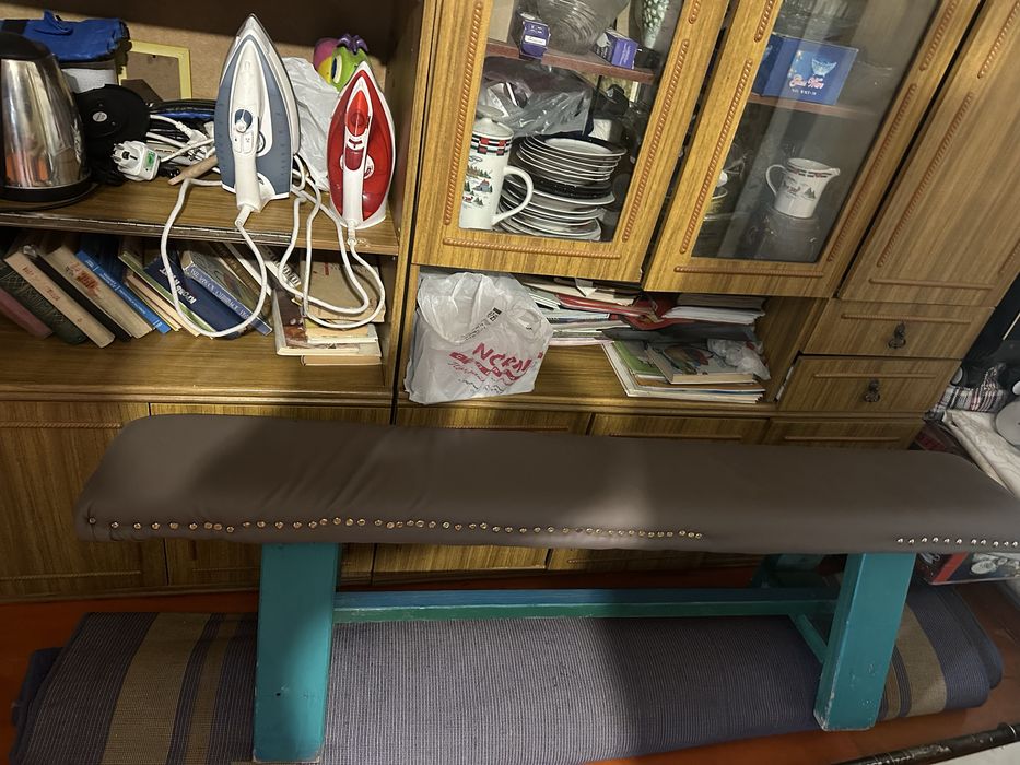 Штанга, стойки, лавочка