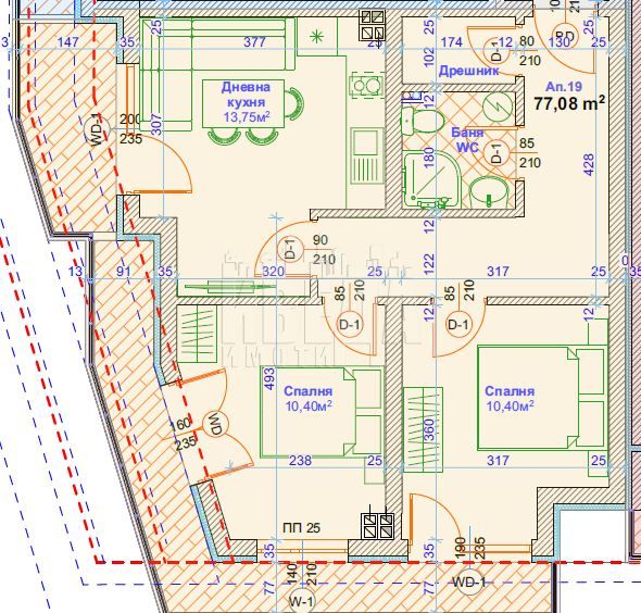 Продава се Тристаен апартамент в Варна, Възраждане 1 - 97 кв.м за 1516 €/кв.м - Снимка #1