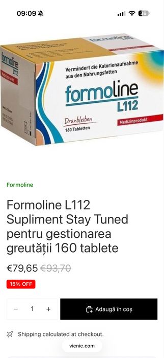 Formoline L112 - 160 tablete