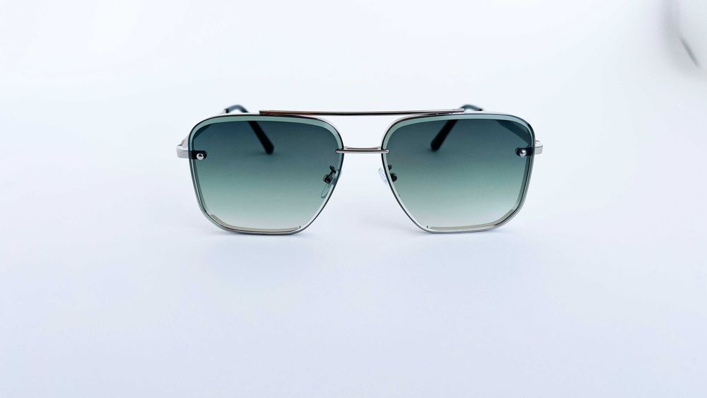 Ochelari de soare Dita Mach Six Style - Rama argintie Lentile verzi