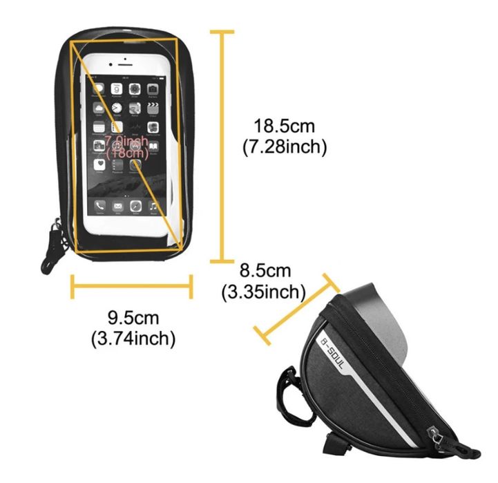 Велосумка держатель телефона