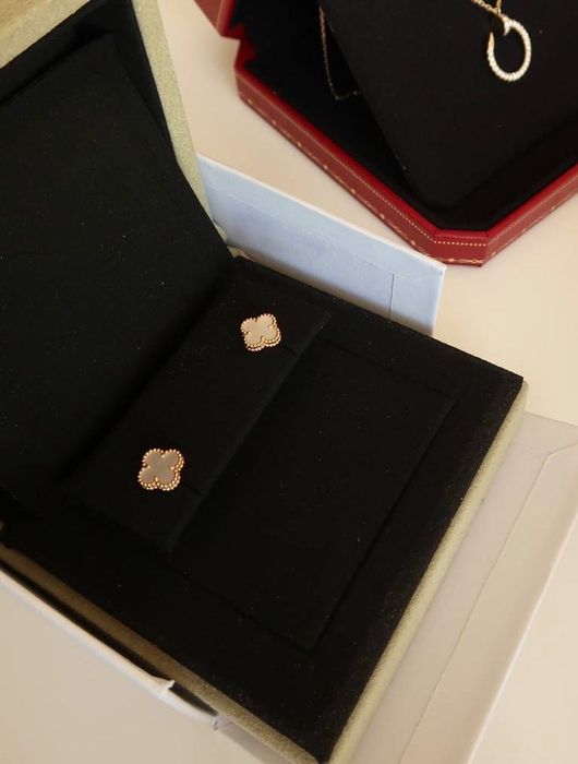 Van cleef подвеска и пуссеты
