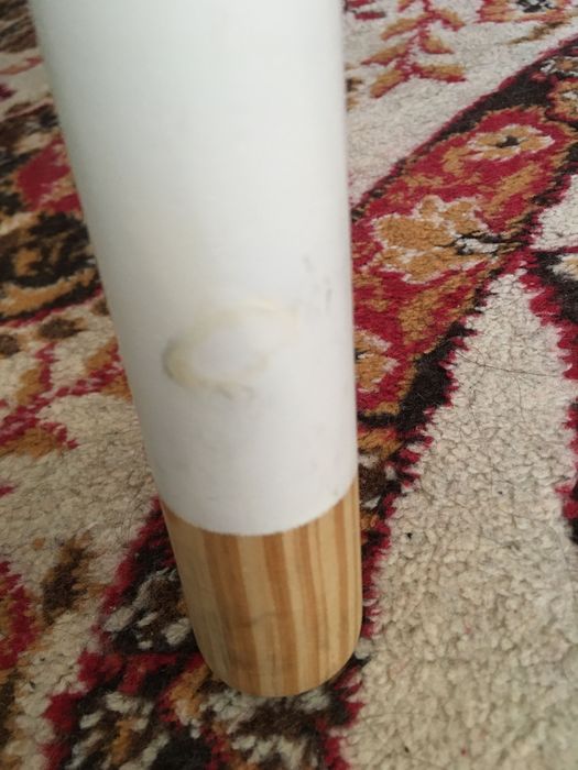 Masa copii rotundă albă