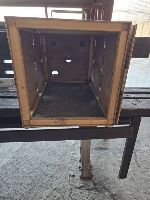 Дървена преносима клетка за домашен любимец