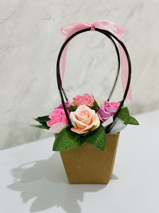 Сабыннан жасалған хош иісті гүлдер