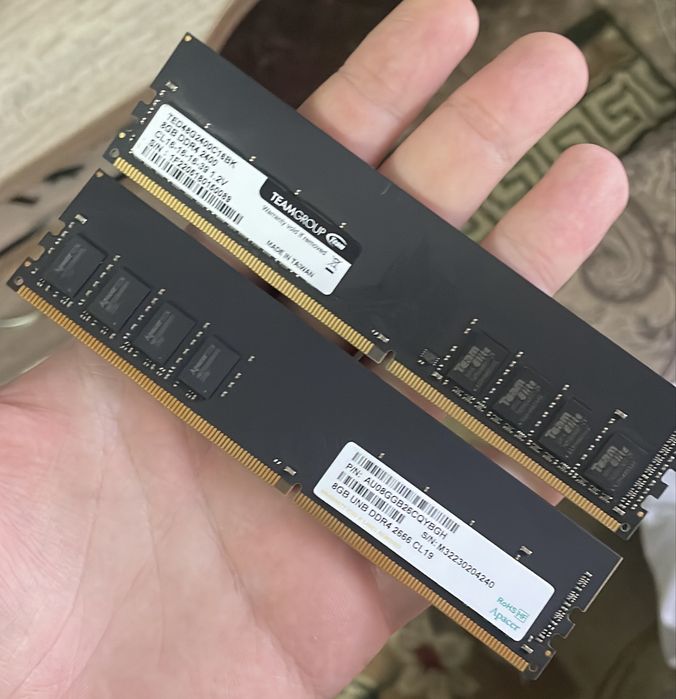 Озу 16gb 2x8 teamgroup, apacer