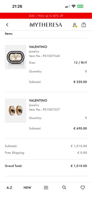 Оригинални бижута Valentino