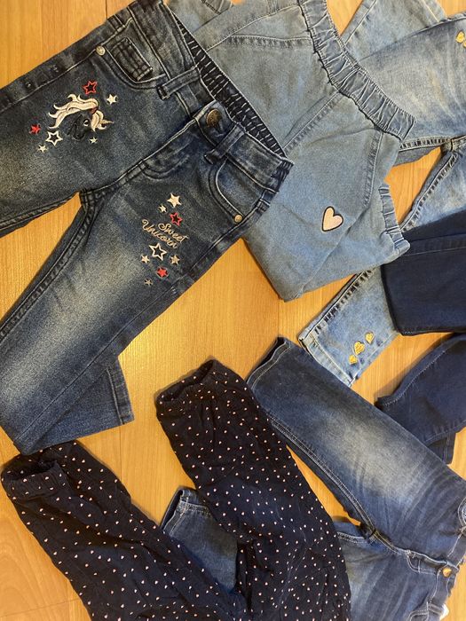 Лот 6 бр. дънки за момиче