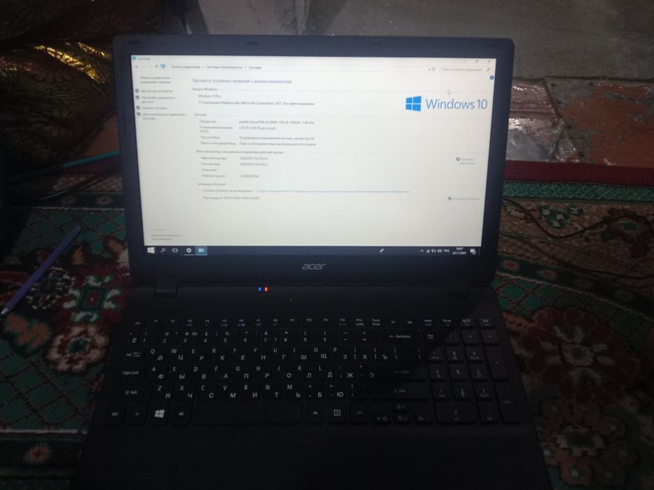 Acer komputer passport kopiya beriladi Toshkent shahar dastovka bor