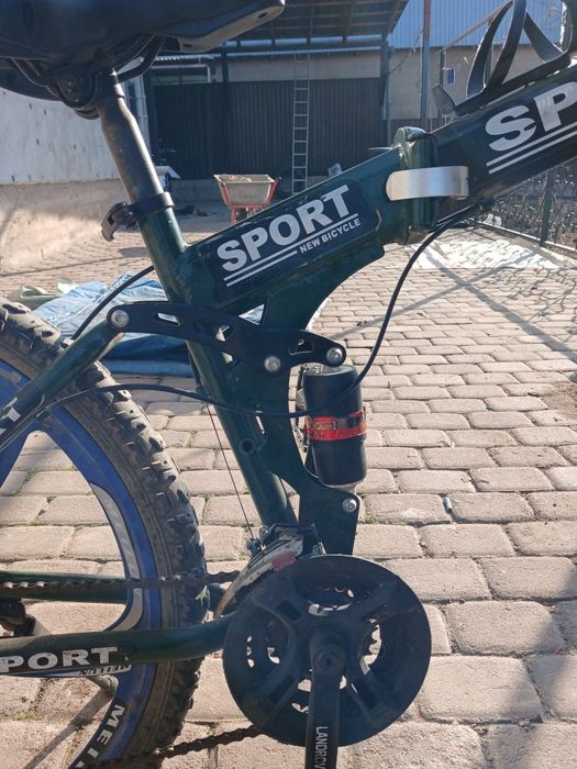 Складной двух подвесной велосипед