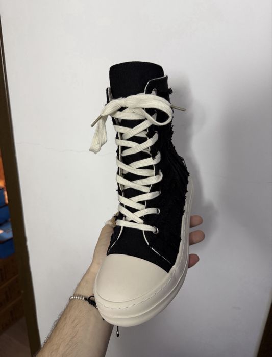 Rick Owens Slashed Black
