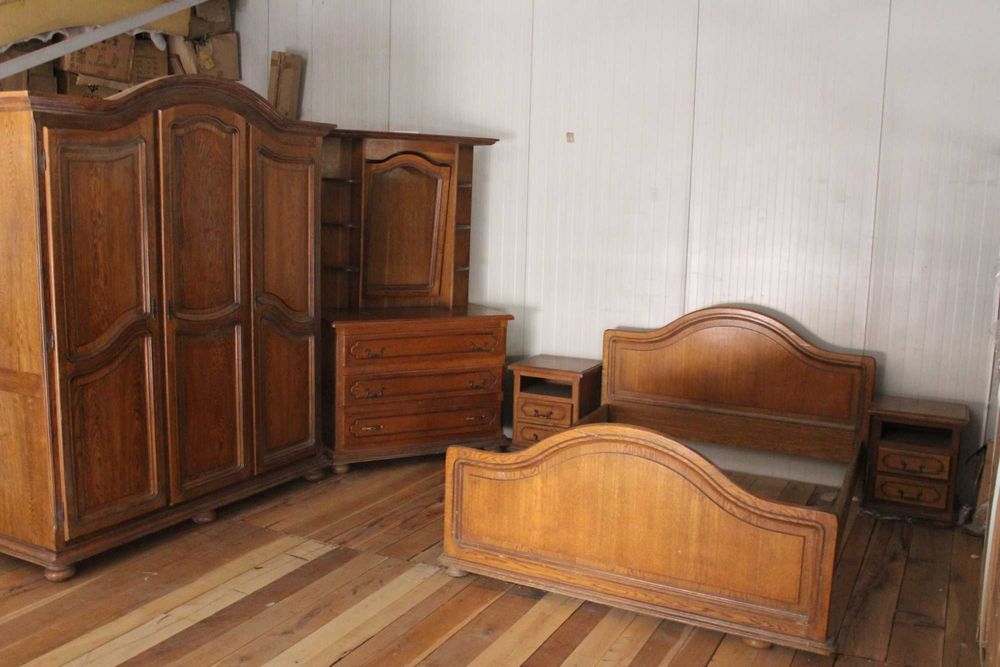 Mobila Dormitor lemn masiv stejar nou nefolosit