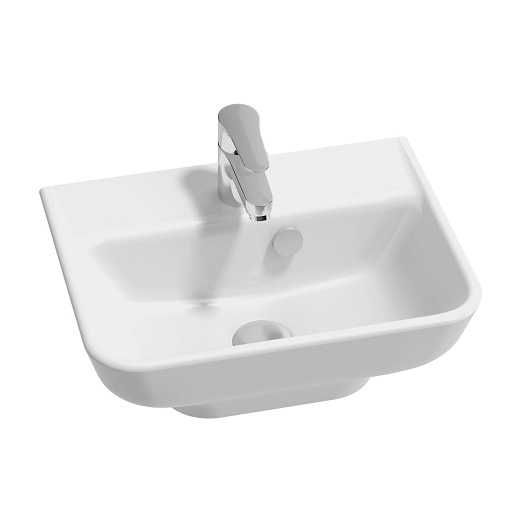 Компактна мивка 45×35 см за малка баня/WC – Jacob Delafon EGH112-00