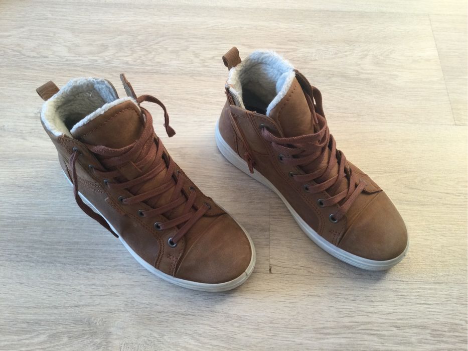 Ghete Ecco din piele, marimea 35