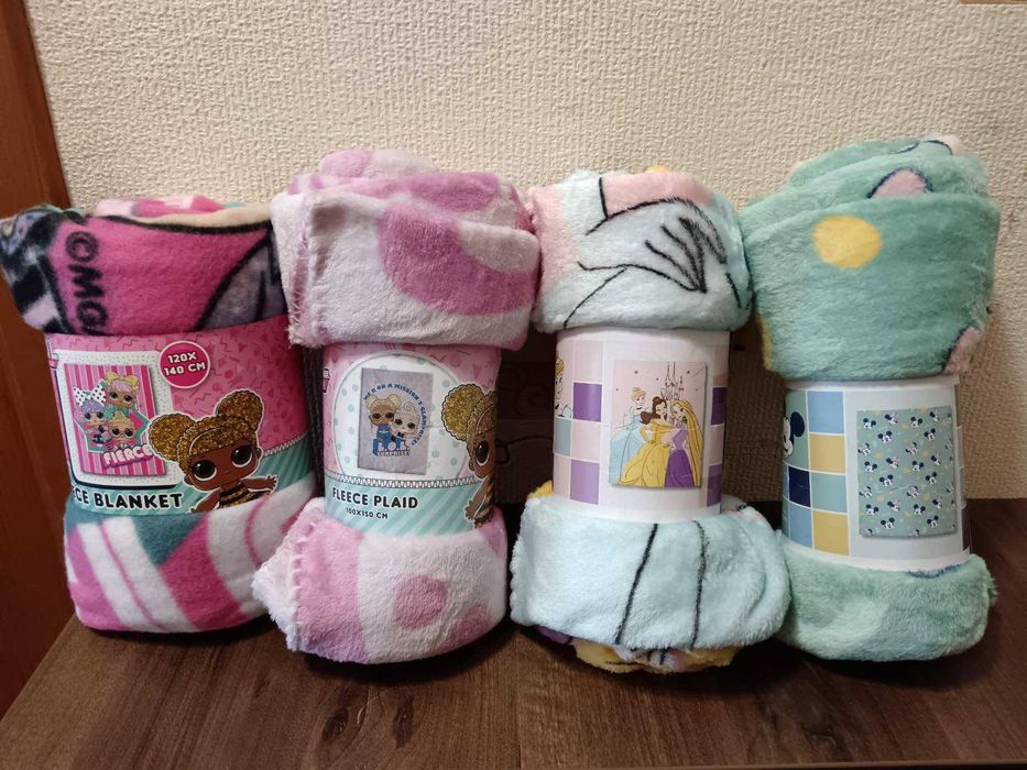 Детски одеяла LOL SURPRISE,MIKY MAUS.STAR WARS.светещо Космос,Звезди.