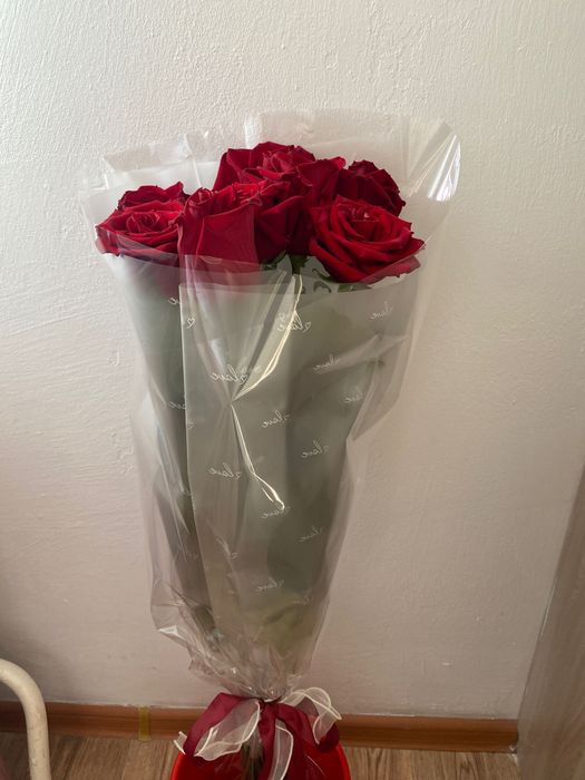 Цветы роза 9 шт метр