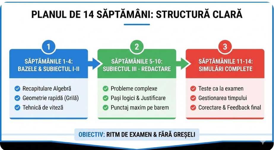 Matematică intensiv Evaluarea Națională Program 14 Săptămâni (Online)