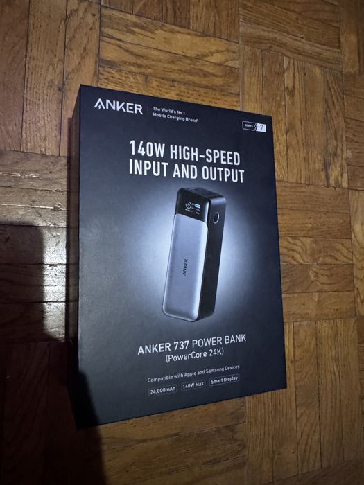 Baterie externa(pokerbank) Anker 737 powerCore 24k nouă