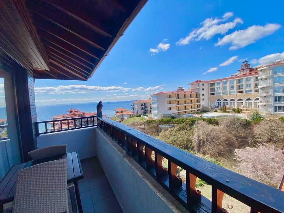 Обзаведен двустаен апартамент с гледка море в комплекс „ Етъра 2 “