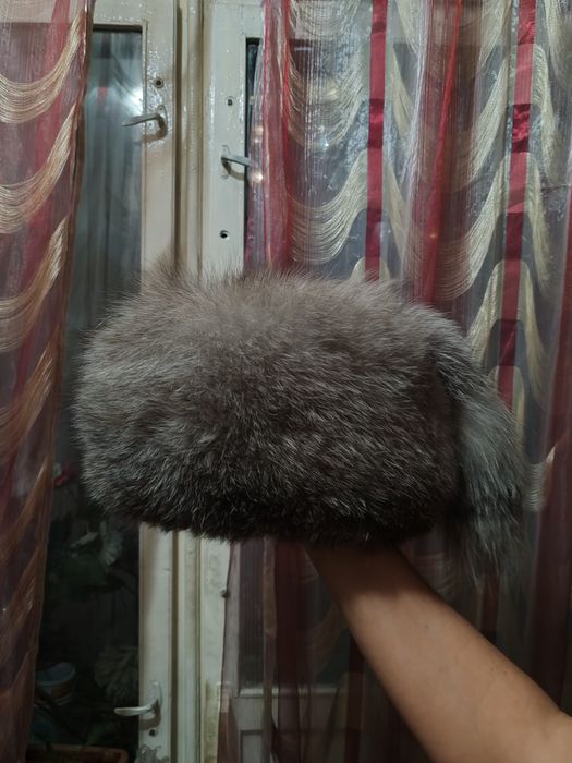 Песцовая шапка женская