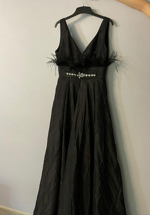 Rochie eleganta din tafta cu buzunare