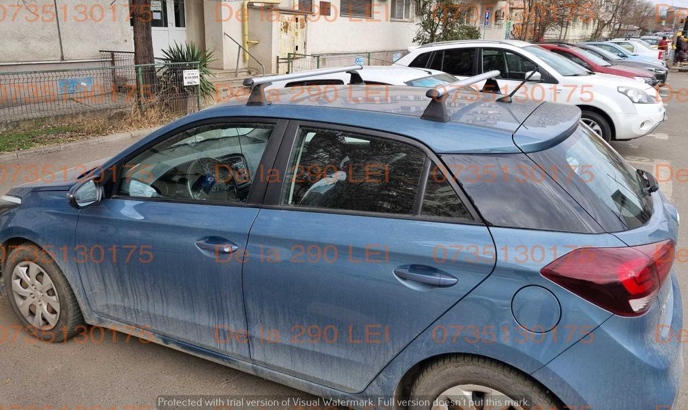 Bare portbagaj transversale HYUNDAI i20 i30 / KIA Ceed Proceed / OTEL ALUMINIU ANTIFURT