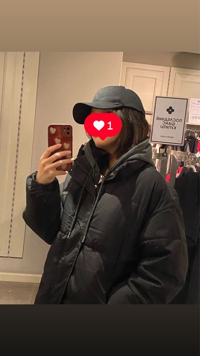 Куртка с имитацией капюшона зип кофты