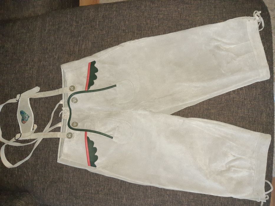 Pantaloni tirolezi piele copii marimea 164