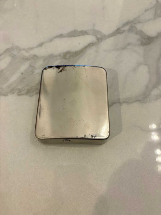 Tabachiera veche Rapid - Germania argintata anii 50, stare buna