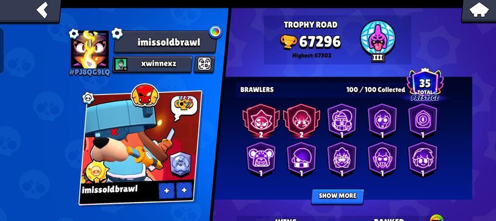 Продам аккаунт бравл старс