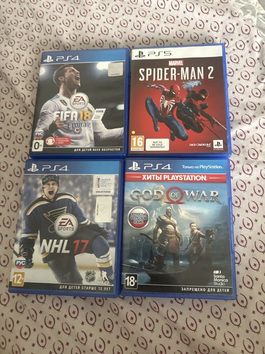 Продам 4 игры на PS