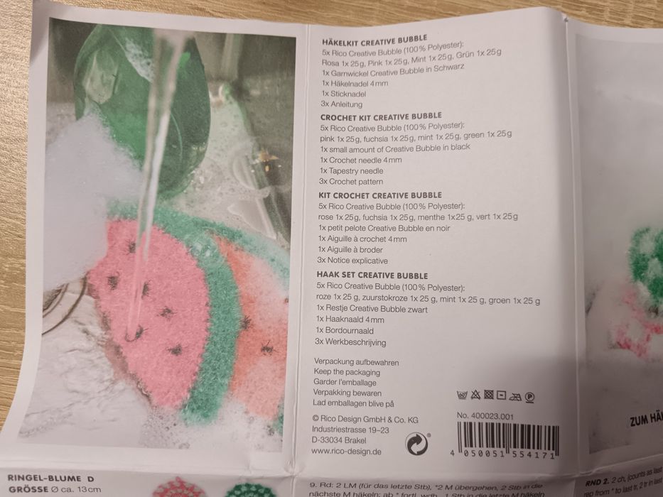 Set creativ croșetat burete de baie