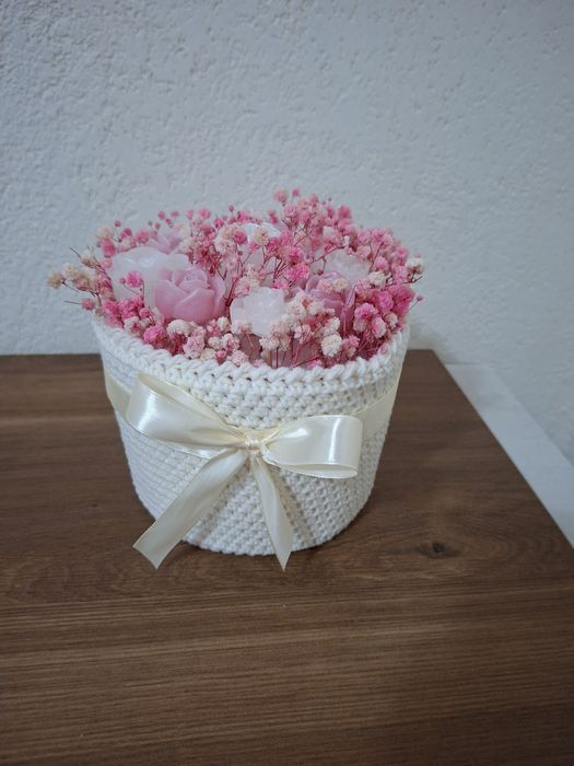 Букет от свещи ръчно изработени