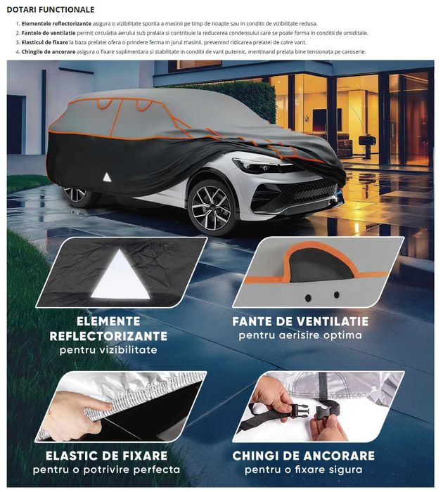 Husă auto antigrindină SUV