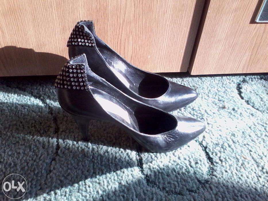 Pantofi negri toc 8 cm