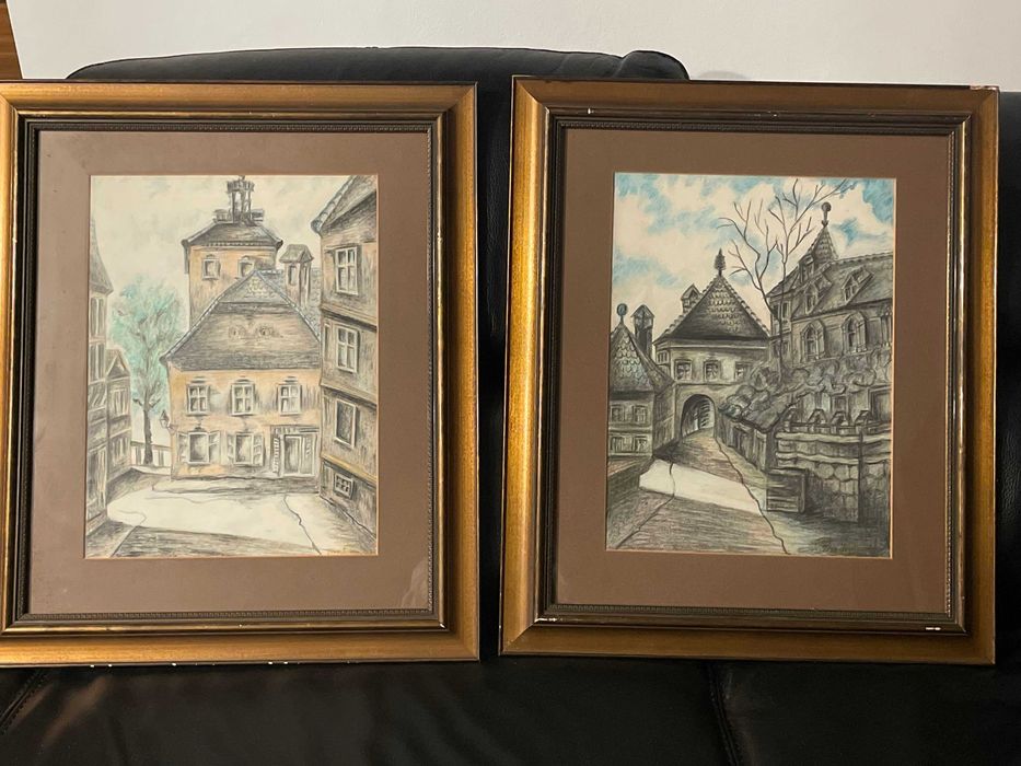 Set de Colectie – Pereche de Tablouri Vera Ristow (1984), Arta Vintage