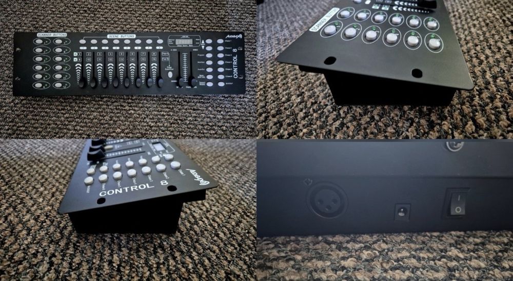 Schela 3 metri + 4 Lumini Eurolite LED + Controller DMX Audibax