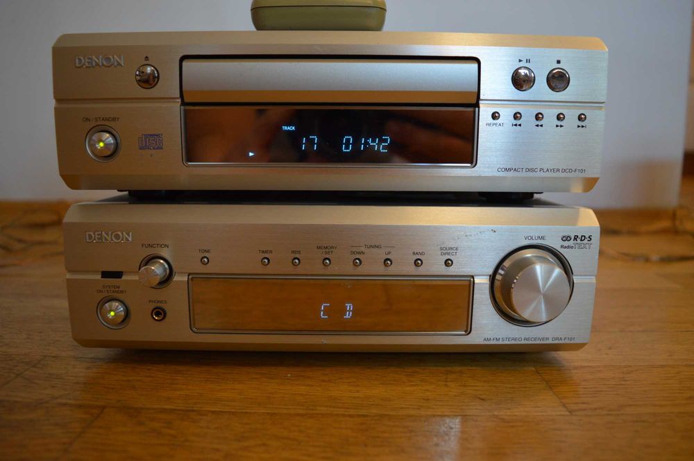 Сет HiFi Стерео Ресийвър и CD плеър DENON DRA-F101