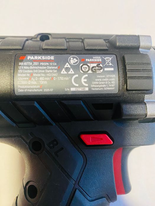 Чисто нов винтоверт Parkside 12 v x team Owim Germany