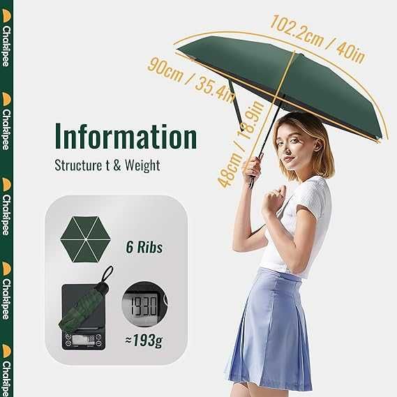 Малък мини чадър за слънце и дъжд Light