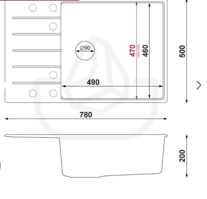 Chiuvetă alba granit cu o singură cuvă cu scurgător